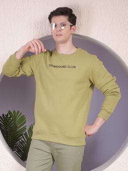 CRIMSOUNE CLUB - Men Olive Sweatshirt