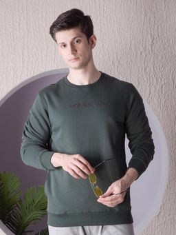 CRIMSOUNE CLUB - Men Green Sweatshirt