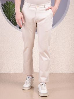 CRIMSOUNE CLUB - Men Beige Trouser