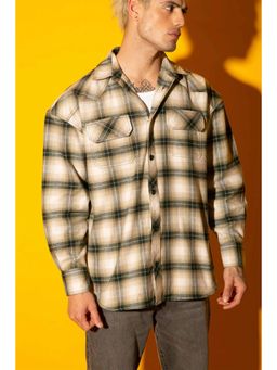 Bonkers Corner - Green Plaid Flannel Oversized Shirt