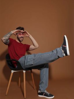 Belliskey - Blue Casual Solid Regular Fit Denim Jeans