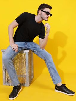 Belliskey - Solid Slim Fit Light Blue Denim Jeans