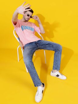 Belliskey - Solid Skinny Fit Mid Blue Denim Jeans