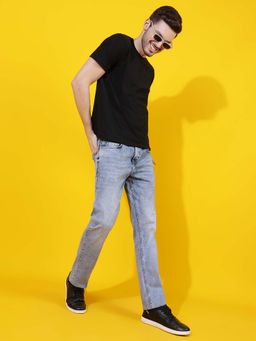 Belliskey - Solid Slim Fit Light Blue Denim Jeans