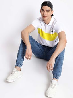 Belliskey - Blue Casual Solid Joggers Fit Denim Jeans