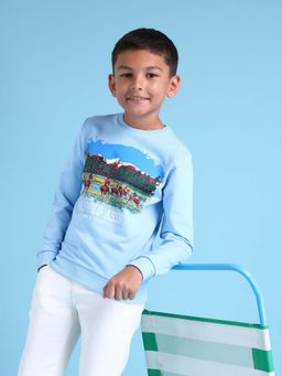 U.S. POLO ASSN. - Boys Blue Graphic Sweatshirt