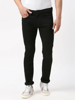 Pepe Jeans - Black Vapour Slim Fit Mid Waist Jeans
