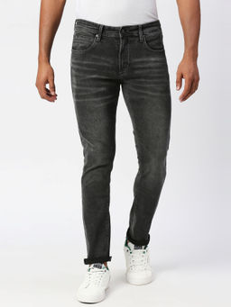 Pepe Jeans - Black Tapered Vapour Tapered Fit Low Waist Jeans