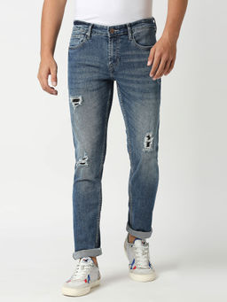Pepe Jeans - Blue Soho Skinny Fit Low Waist Jeans