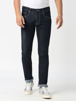 Pepe Jeans - Navy Blue Vapour Slim Fit Mid Waist Jeans