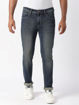 Pepe Jeans - Blue Tapered Vapour Tapered Fit Low Waist Jeans