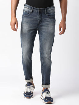Pepe Jeans - Blue Chinox Super Skinny Fit Mid Waist Jeans
