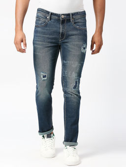 Pepe Jeans - Blue Tapered Vapour Tapered Fit Low Waist Jeans