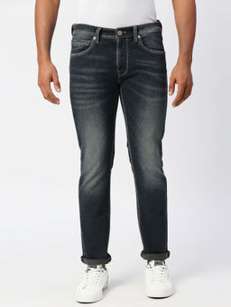 Pepe Jeans - Navy Blue Tapered Vapour Tapered Fit Low Waist Jeans