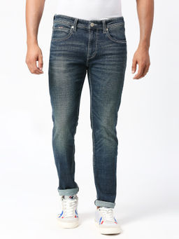 Pepe Jeans - Navy Blue Tapered Vapour Tapered Fit Low Waist Jeans