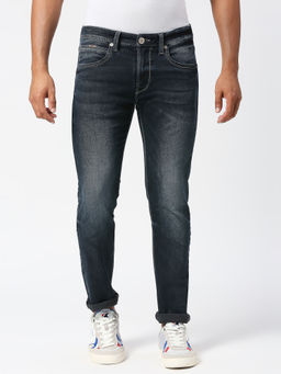 Pepe Jeans - Navy Blue Tapered Vapour Tapered Fit Low Waist Jeans