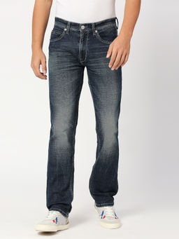 Pepe Jeans - Navy Blue Holborn Regular Fit Mid Waist Straight Leg Jeans