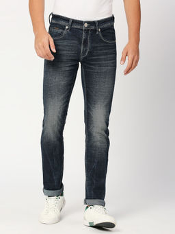 Pepe Jeans - Navy Blue Vapour Slim Fit Mid Waist Jeans