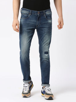 Pepe Jeans - Blue Tapered Vapour Tapered Fit Low Waist Jeans