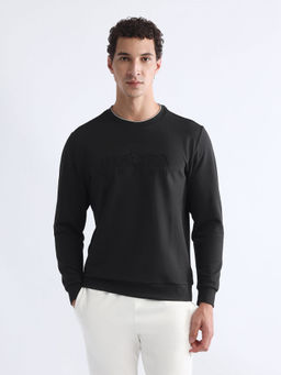 U.S. POLO ASSN. - Black Brand Embossed Slim Fit Active Sweatshirt