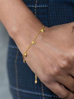 Shaya by CaratLane - 925 Silver Shaya by CaratLane You And Your Untimely Yawns Bracelet In Gold Plated