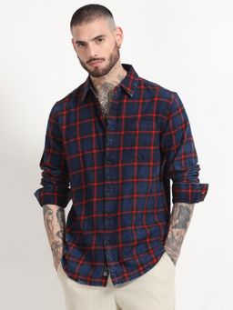 SILISOUL - Men Multi-Color Checks Casual Shirt
