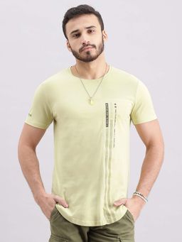 ROOKIES - Men Olive Printed Casual T-Shirt