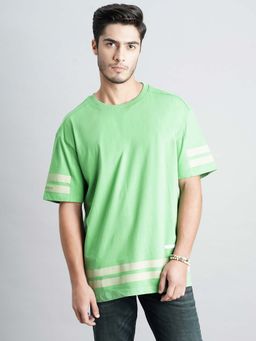 ROOKIES - Men Green Printed Casual T-Shirt