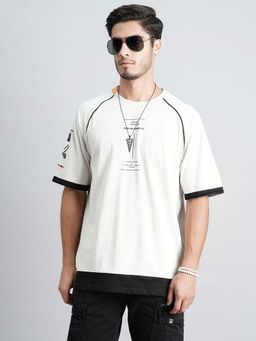 ROOKIES - Men White Printed Casual T-Shirt
