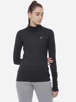 ASICS - Wool Rib Ls Black Women Running T-shirts