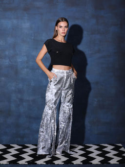 Swatee Singh - Crop Top With Cargo Pant