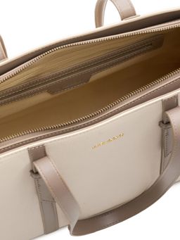 MIRAGGIO - Brianna 13 Inch Tote Bag-Beige (Large)