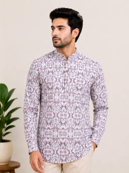 EKATVA ETHNIC - Lavender Short Kurta