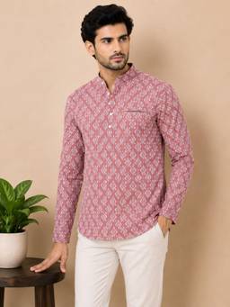 EKATVA ETHNIC - Pink Short Kurta