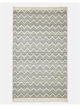 Fabindia - Grey Pet Polyester Dhurrie (59.06 Inch x 94.49 Inch)