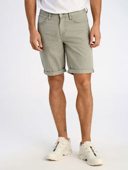 LINDBERGH - Men's Grey Mid Rise Slim Fit Denim Shorts