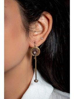 Studio Anviksha - Gold Mace Earhooks Earrings