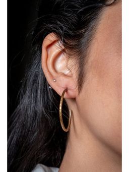 Studio Anviksha - Gold Textured Hoops