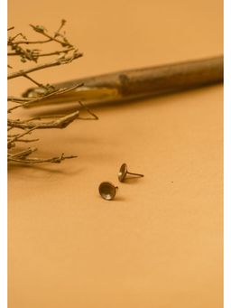 Studio Anviksha - Copper Rustic Domed Earstuds
