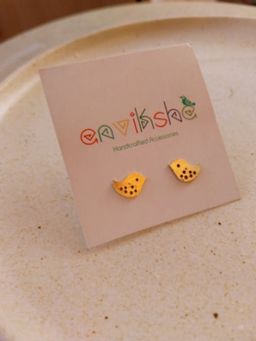 Studio Anviksha - Gold Sparrow Studs - Brass