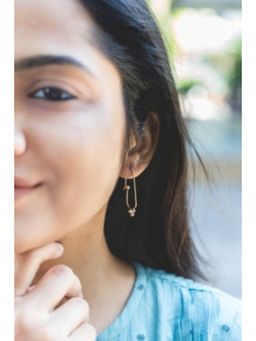 Studio Anviksha - Gold Minimalistic Grain Earrings