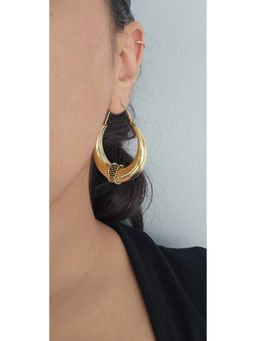 Studio Anviksha - Gold Hannah Hoops - Brass