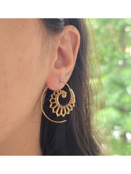Studio Anviksha - Gold Fiorella Hooks Earrings