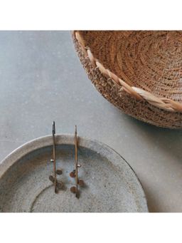 Studio Anviksha - Gold Leaf Earhooks Earrings