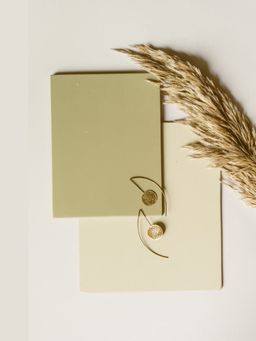 Studio Anviksha - Gold Brass Beaten Disc Hoops