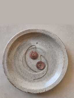 Studio Anviksha - Gold Mixed Metal Button Hoops