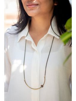 Studio Anviksha - Gold Celestial Necklace With Domes Embellishments