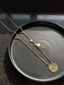 Studio Anviksha - Gold Hammered Disc Necklace