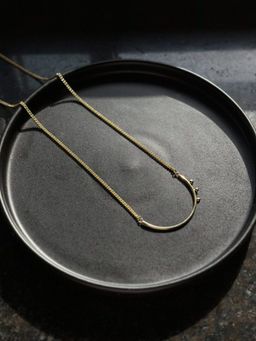Studio Anviksha - Gold Plated Curved Necklace