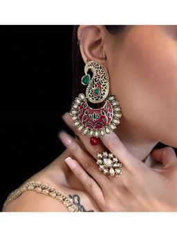 Kare Kraft - Multicolour Regal Raga Meenakari Earrings